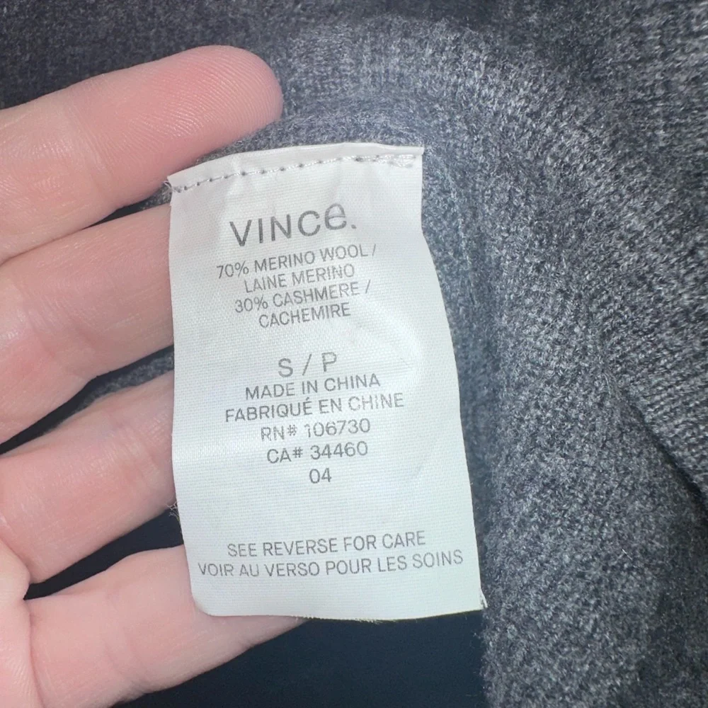 Vince Wool & Cashmere Lace-Up Sweater | Luxury Knit - Picture 7 of 8